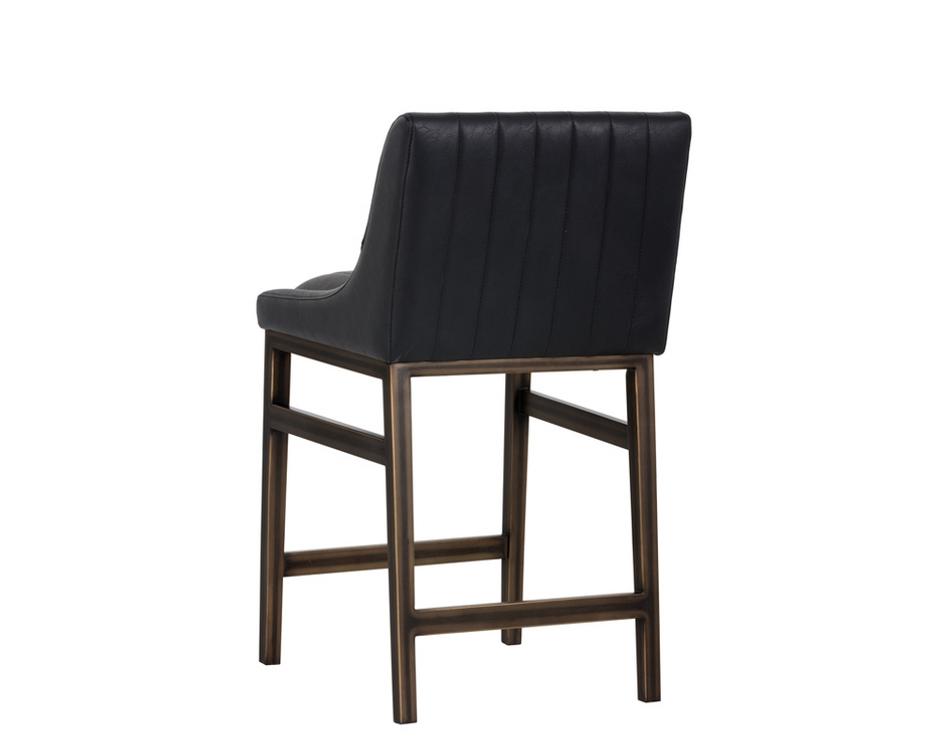 Halden Counter Stool - Vintage Black by Sunpan