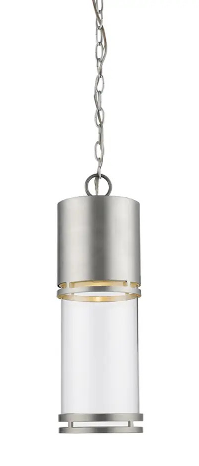 Luminata Outdoor LED Chain Hung Light in Brushed Aluminum Finish by Z-Lite