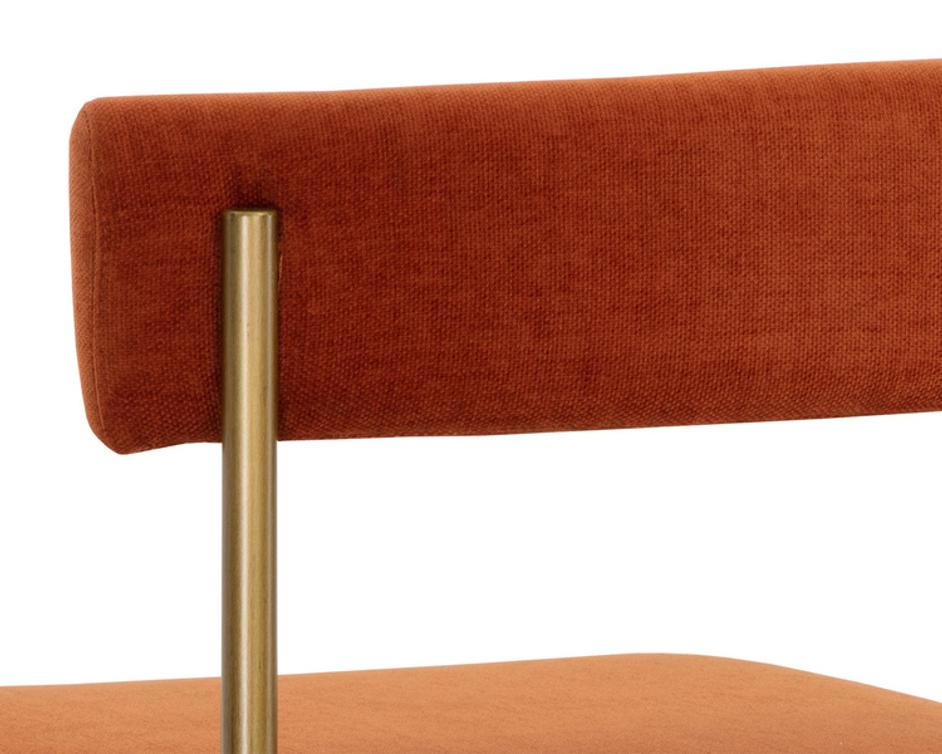 SENECA DINING CHAIR - ANTIQUE BRASS - DANNY RUST by Sunpan