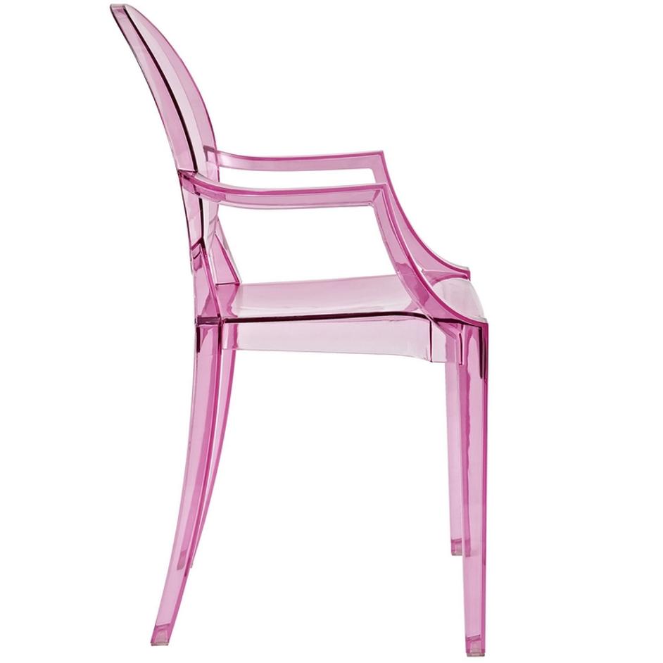 Marie Dining Armchair In Pink by Modway Furniture