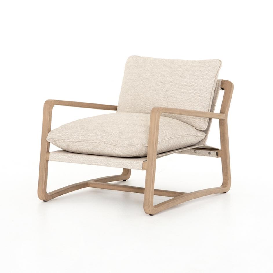 Lane Outdoor Chair In Washed Brown by FOUR HANDS