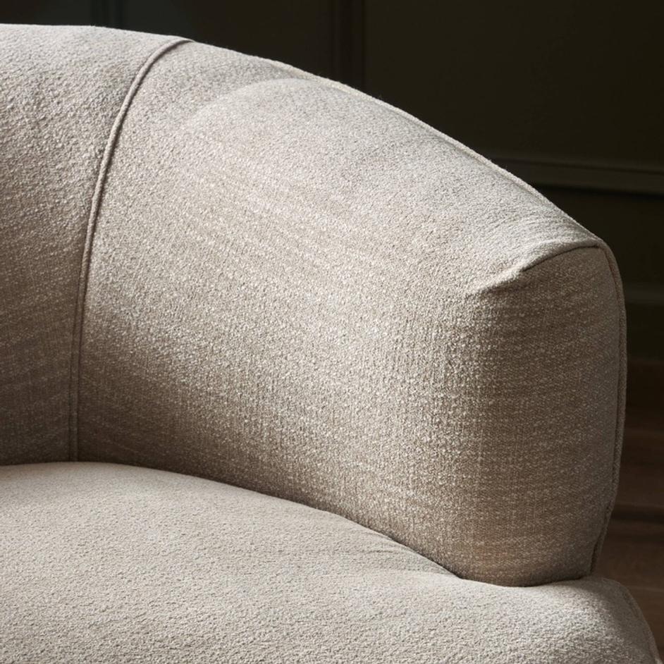 Mila Swivel Chair In Laken Stone by Four Hands