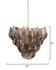 Magnolia 10-Light Quartz Glass Chandelier by Jamie Young