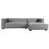Element 2pc Sectional w/RAF Chaise Gray by Classic Home