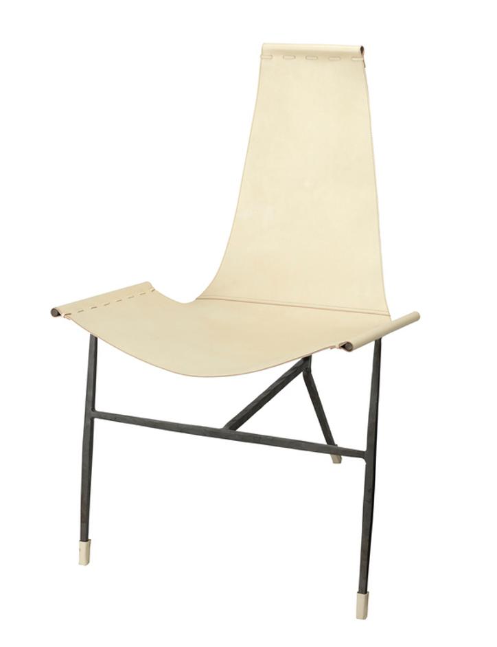 Abilene Leather Lounge Chair by Jamie Young