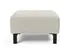 DELUXE EXCESS OTTOMAN in MIXED DANCE NATURAL FABRIC WITH Dark Wood LEGS 527 by INNOVATION USA