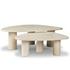Zion Coffee Table Set - Cream Marble by Four Hands