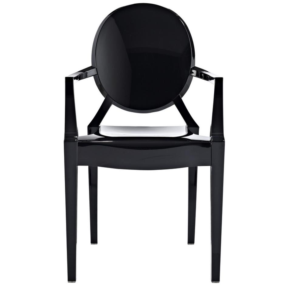 Marie Dining Armchair In Black by Modway Furniture