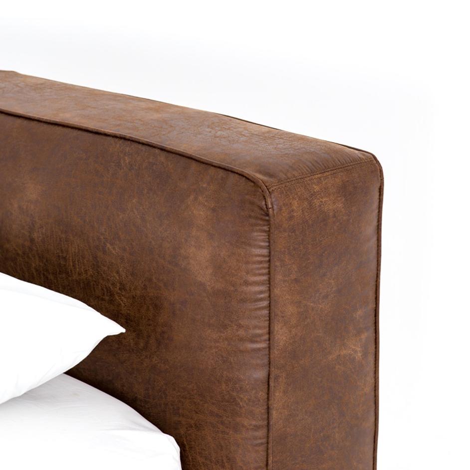 Aidan Bed In Vintage Tobacco In Queen by FOUR HANDS