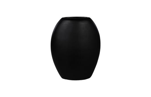 Pod Vase, Medium, Black Matte by Phillips Collection