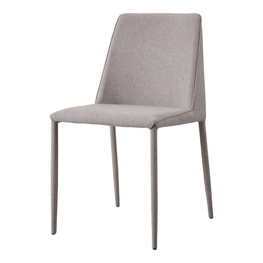 NORA FABRIC DINING CHAIR LIGHT GREY-M2 by Moes Home