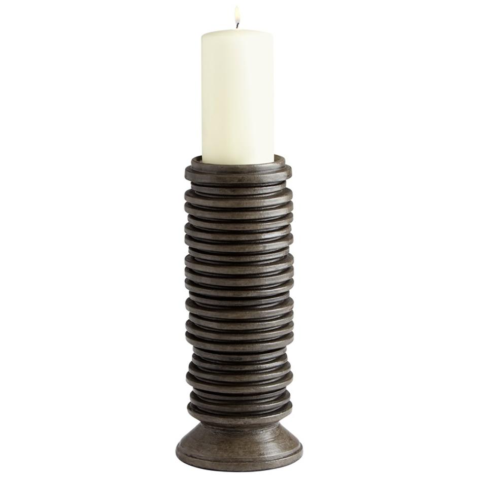 Large Provo Candleholder in Black by Cyan Design