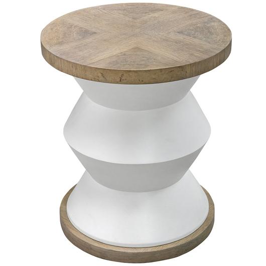 Spool Geometric Side Table by Uttermost