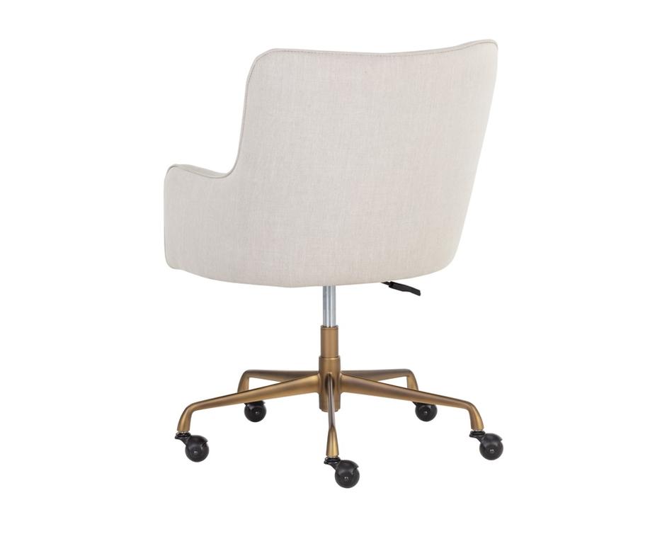 FRANKLIN OFFICE CHAIR - BEIGE LINEN by Sunpan