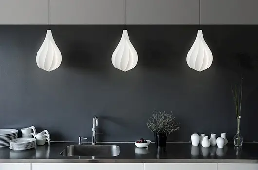 Alva Mini Hardwired Pendant with Black Cord by UMAGE