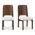 Kerr Dining Chair Walnut-Stained Ash Beige-Set Of Two by Moes Home