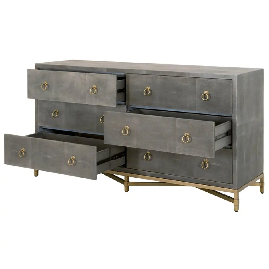 Strand Shagreen 6-Drawer Double Dresser by Essentials For Living