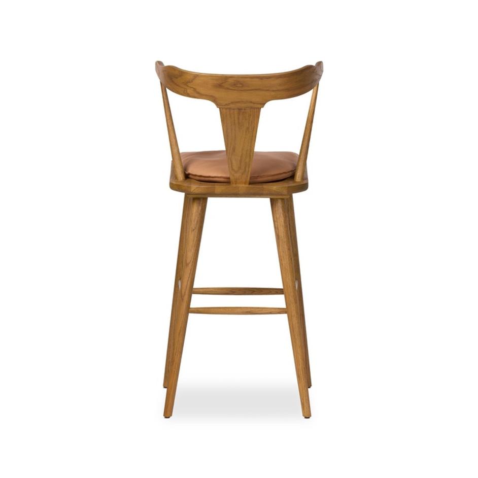 Ripley Bar + Counter Stool - Whiskey Saddle by Four Hands