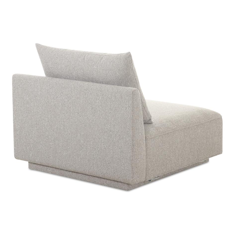 Rosello Slipper Chair Light Grey by Moes Home