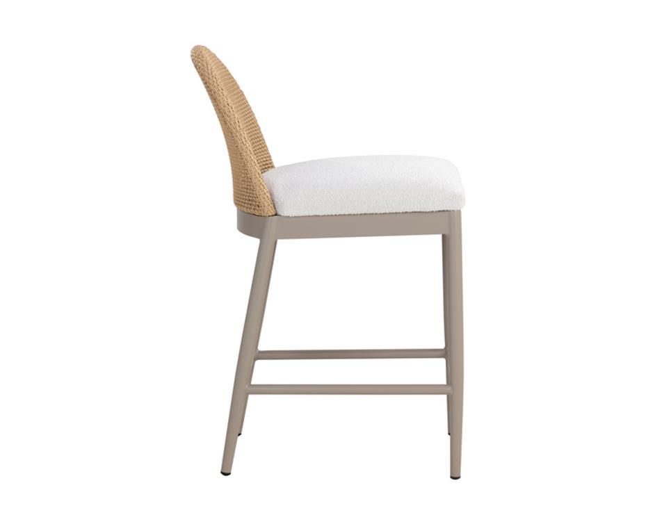 CALANDRI COUNTER STOOL - GREIGE - LOUIS CREAM by Sunpan