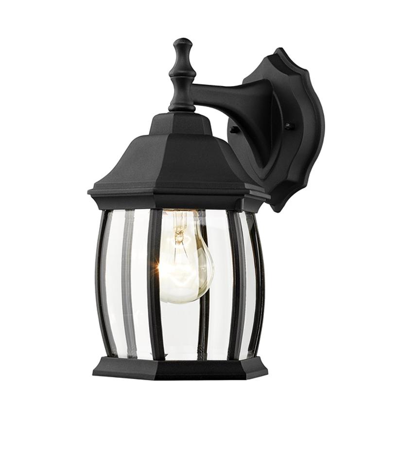 Waterdown 1 Light Outdoor Wall Light in Black Finish by Z-Lite
