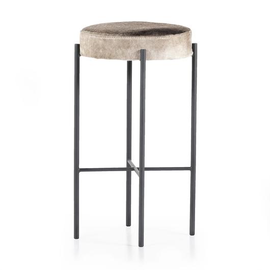 Nocona Stool In Speckled Hide In Bar by FOUR HANDS