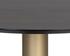 Monaco Bistro Table - Gold - Grey Marble / Charcoal Grey - 35.5" by Sunpan