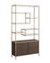 Stamos Bookcase - Gold - Raw Umber by Sunpan