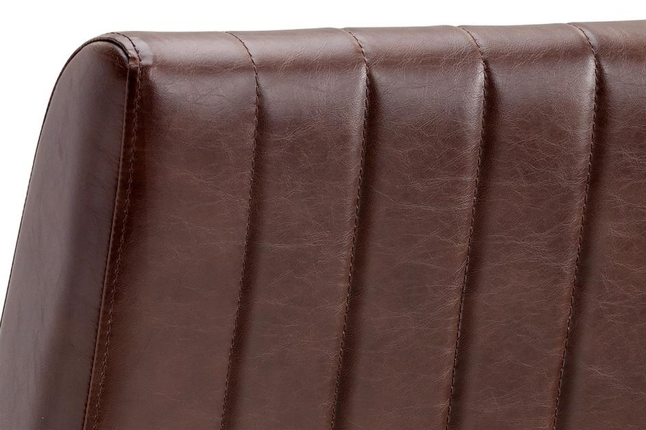 HALDEN DINING CHAIR - RUSTIC BRONZE - VINTAGE COGN by Sunpan