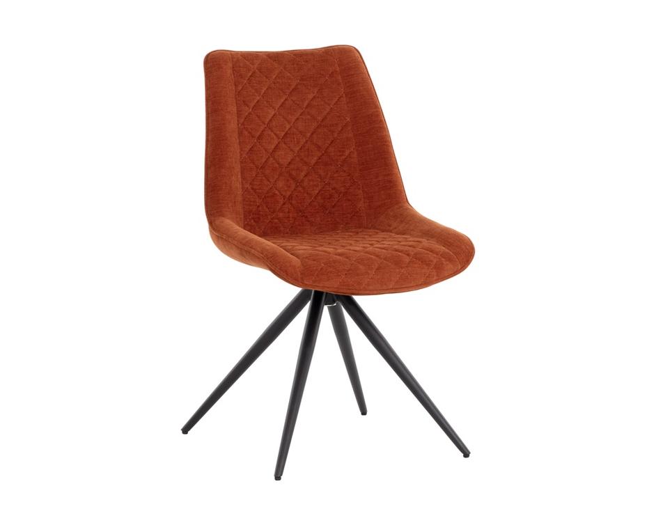 FREYA SWIVEL DINING CHAIR - DANNY RUST by Sunpan