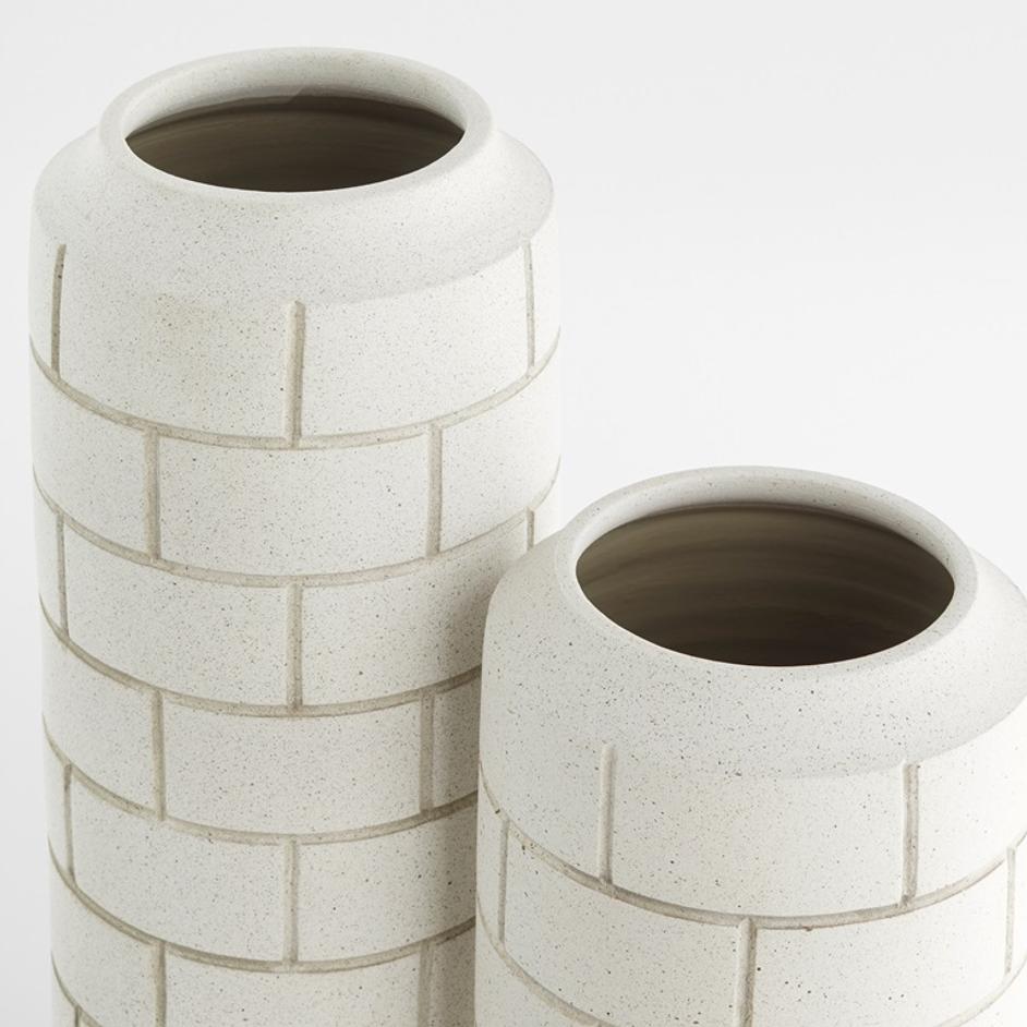 Mason Vase | White -Small by Cyan Design