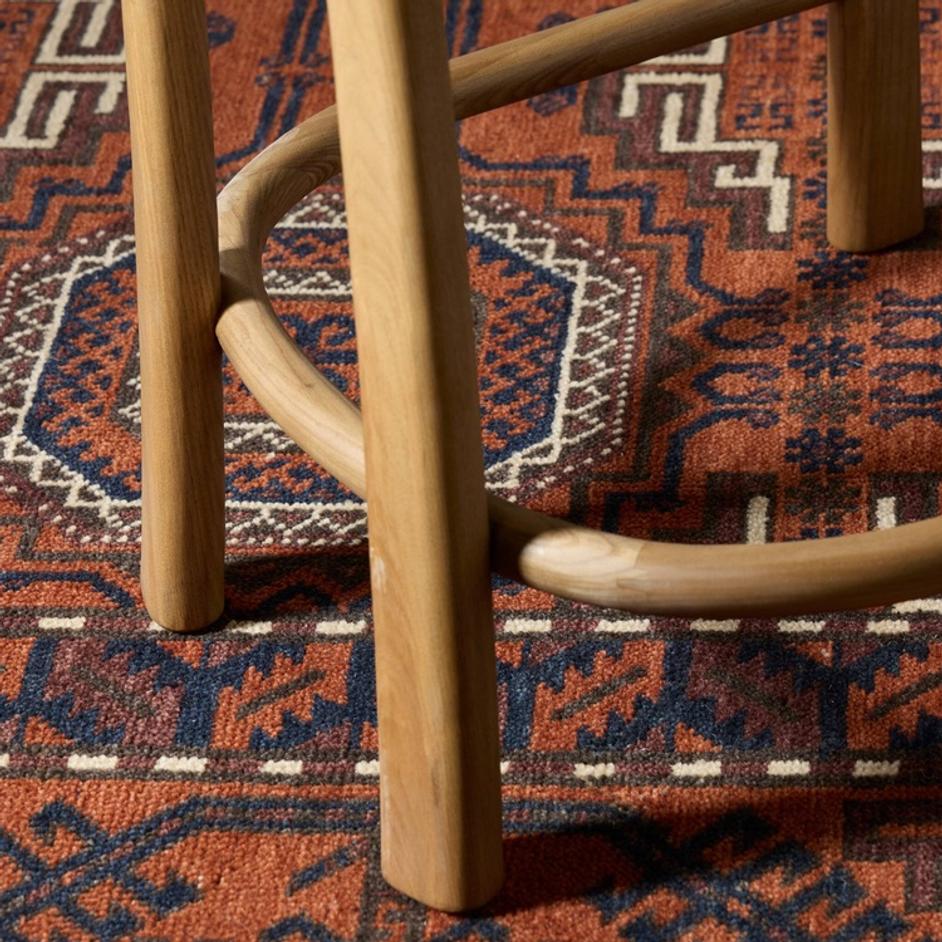 Terrance Counter Stool In Thames Cream And Amber Ash And Amber Ash Veneer by Four Hands