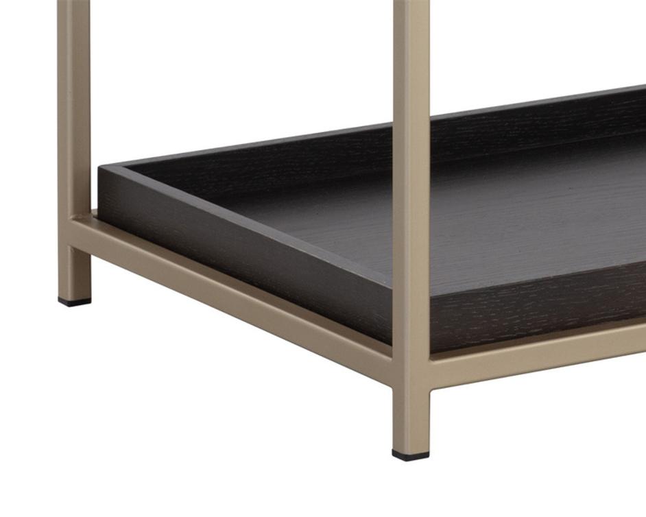 REBEL NIGHTSTAND - LARGE - GOLD - CHARCOAL GREY by Sunpan