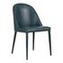 BURTON DINING CHAIR DARK TEAL VEGAN LEATHER-M2 by Moes Home