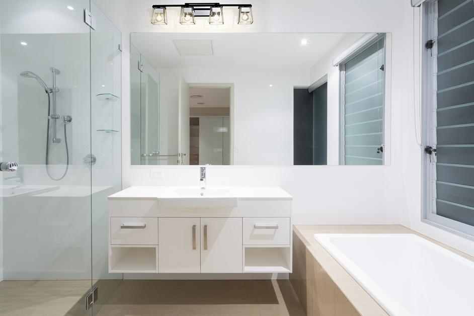 Bleeker Street 4 Light Vanity in Matte Black + Chrome Finish by Z-Lite