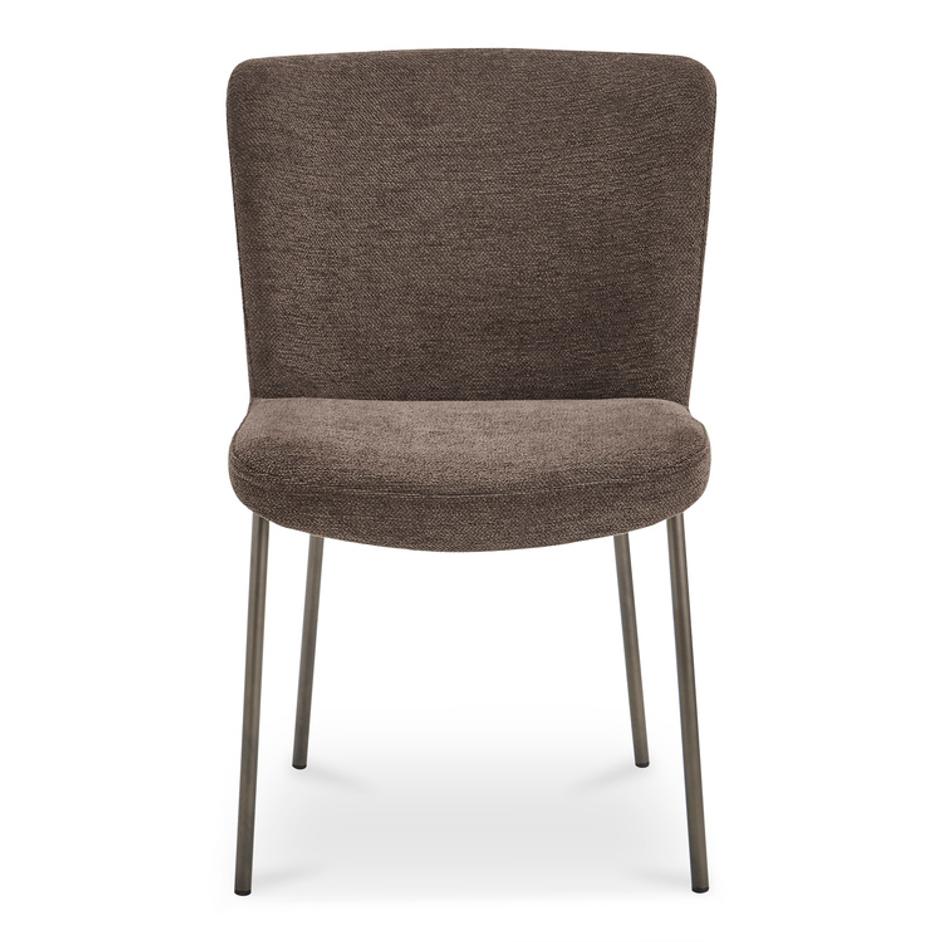 Early Dining Chair Dark Brown-Set Of Two by Moes Home