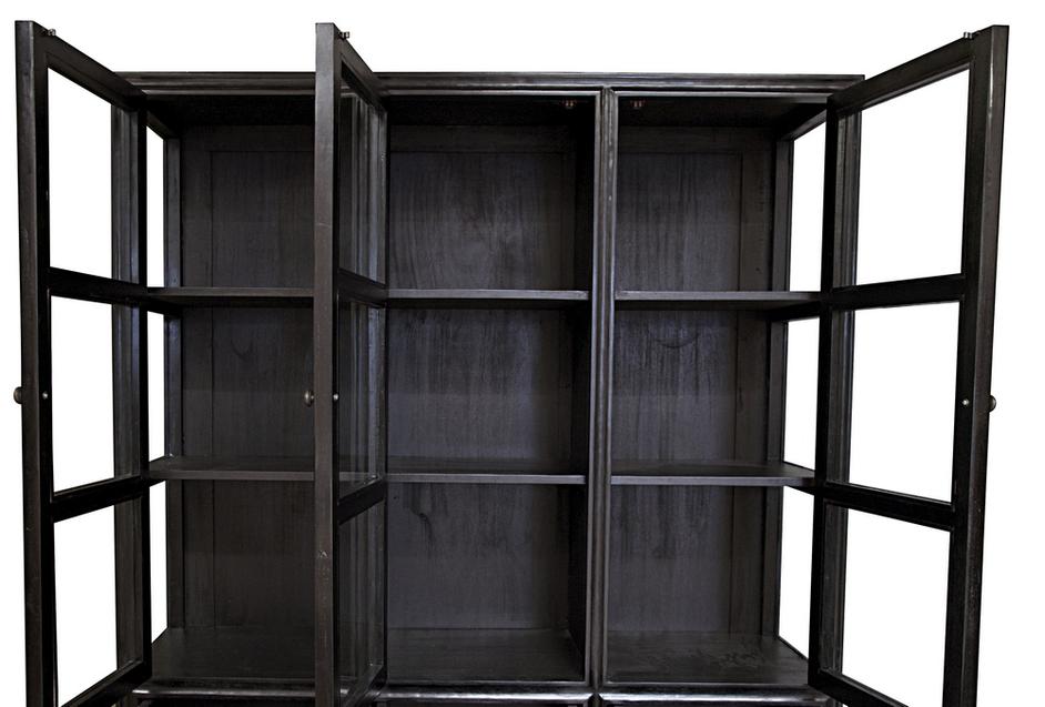 Colonial Hutch, Hand Rubbed Black by Noir Furniture