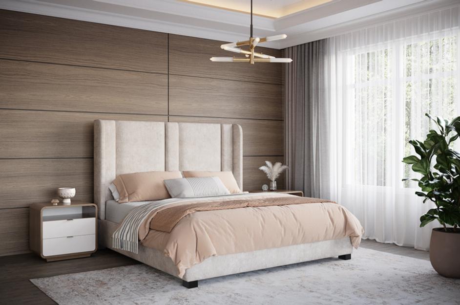 KAYDEN NIGHTSTAND - OYSTER SHAGREEN by Sunpan