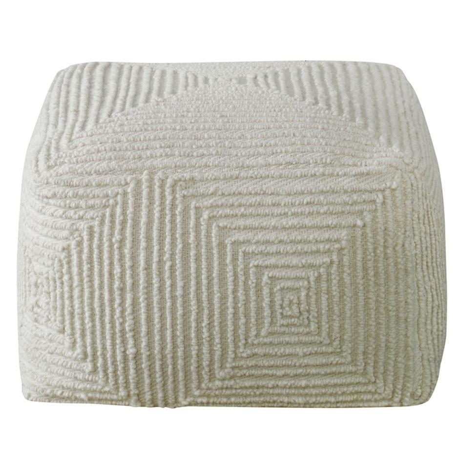 Sovanna Geometric Pouf by Uttermost