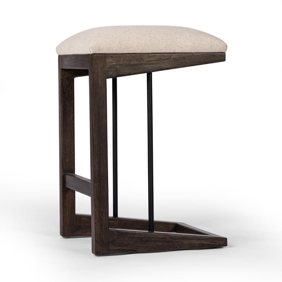 Finn Bar + Counter Stool In Sienna Brown Oak by Four Hands