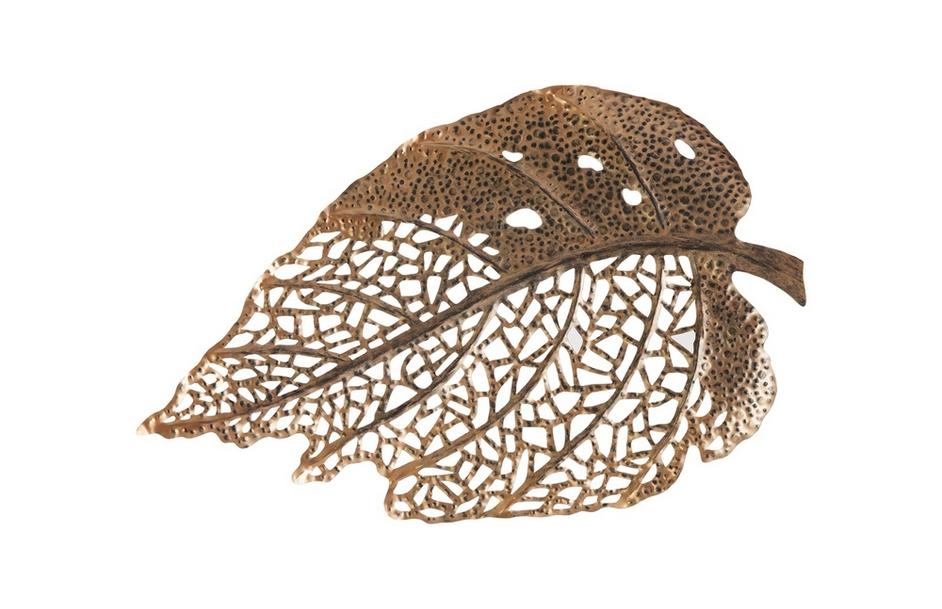 Birch Leaf Wall Art, Copper, Small by PHILLIPS COLLECTION