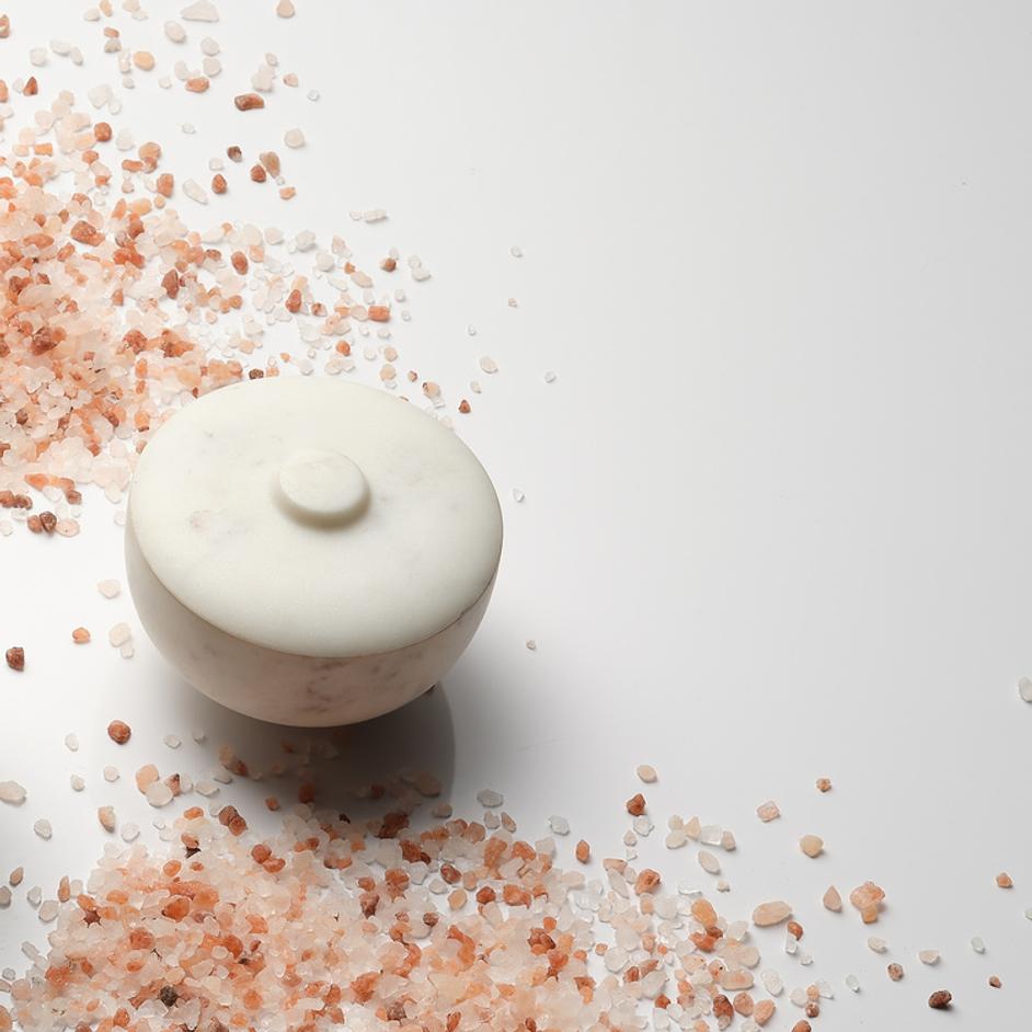  Bennett Marble Medium Storage Bowl w/ Lid by Jamie Young