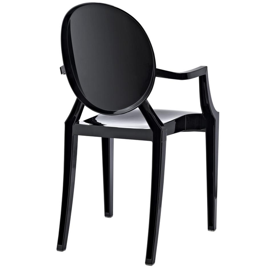 Marie Dining Armchair In Black by Modway Furniture