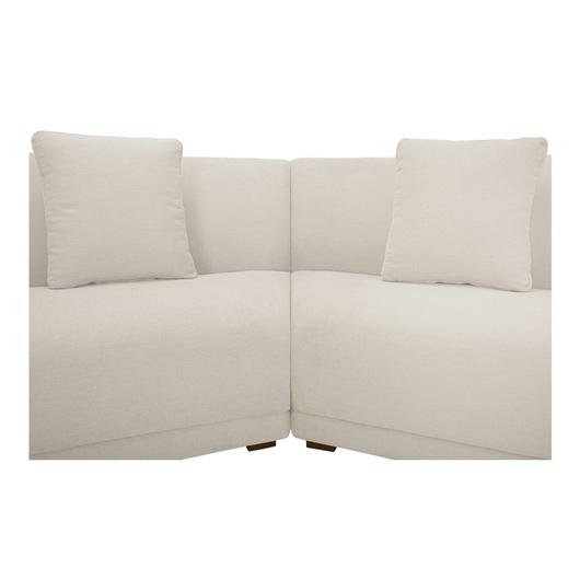 Fraser 3 Piece Modular Sectional with Slipper White by Moes Home