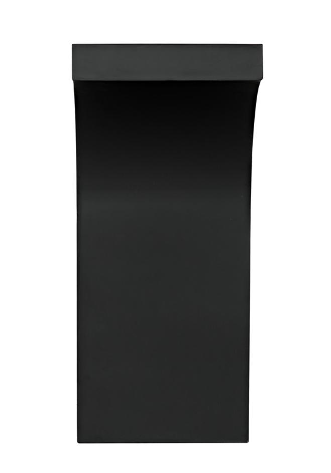 Maximus Console/Side Table, Black Steel by Noir Furniture