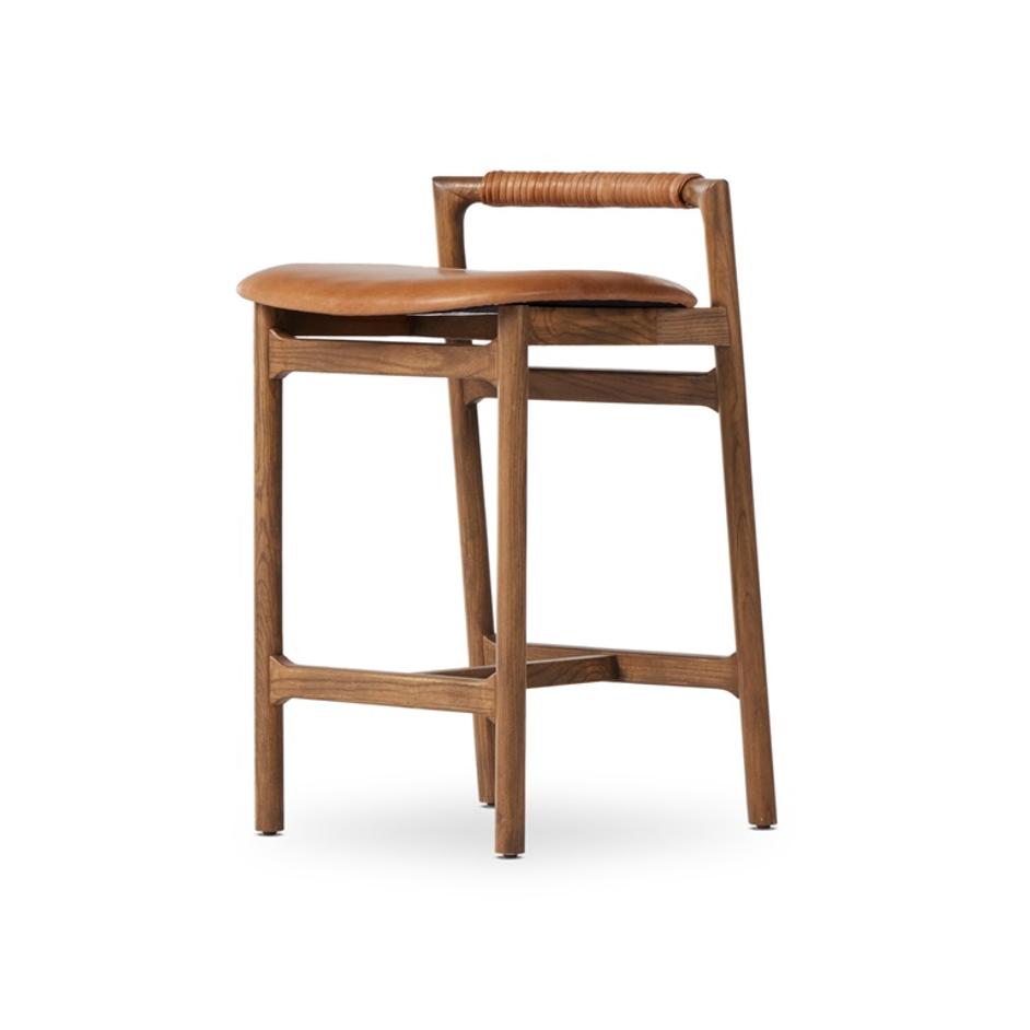 Baden Stool In Haven Tobacco In Counter by FOUR HANDS