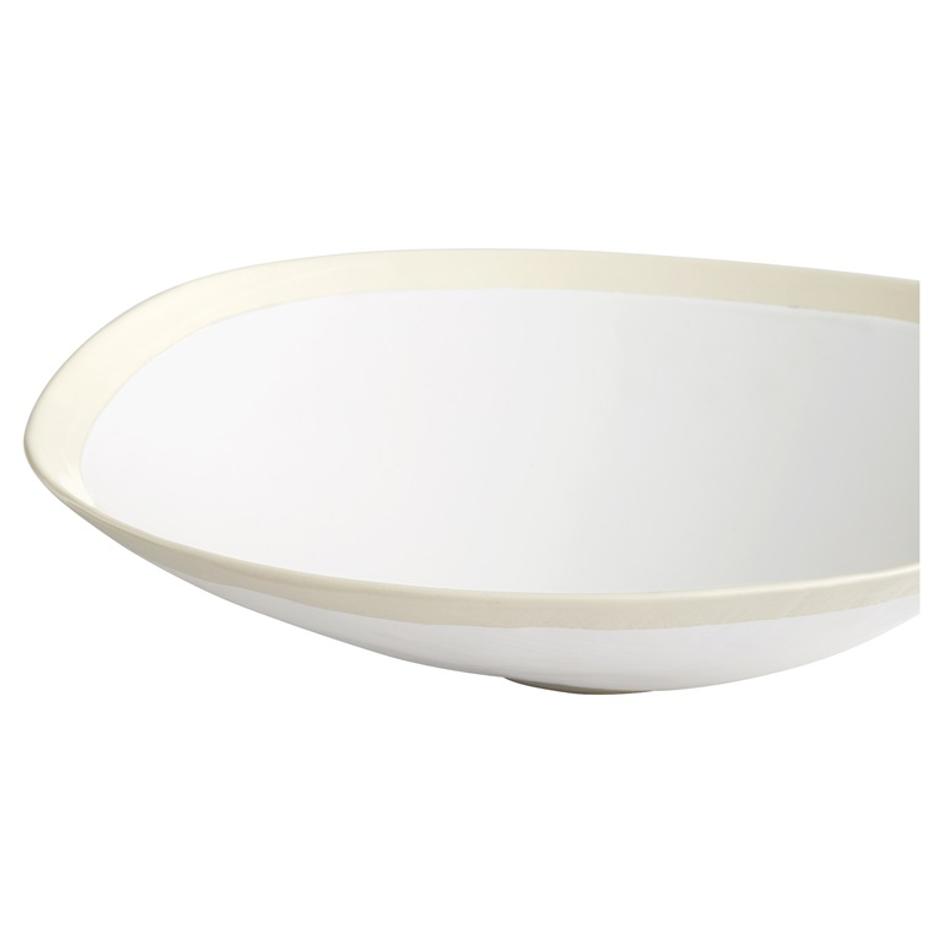 Laura Bowl | White - Large by Cyan Design