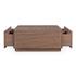 Round Off Coffee Table Walnut Brown by Moes Home