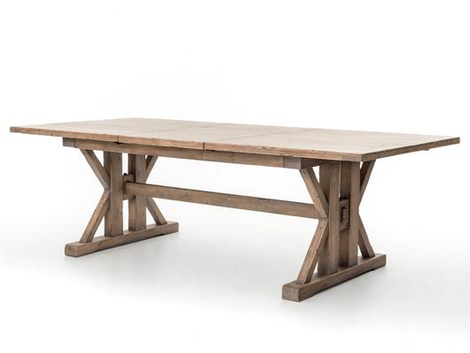 Florence Extension Dining Table-Sundried Wheat by FOUR HANDS