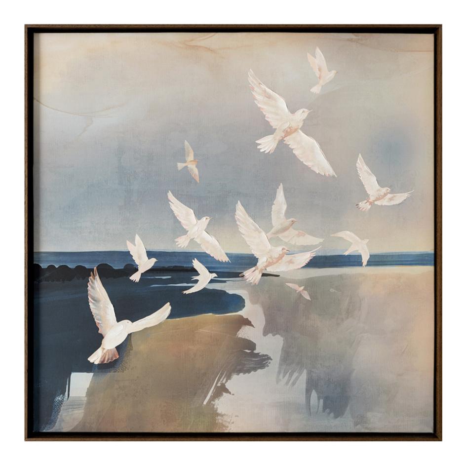 Flock Framed Painting by Moes Home